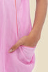Sleeveless embroidered top in cotton gauze
